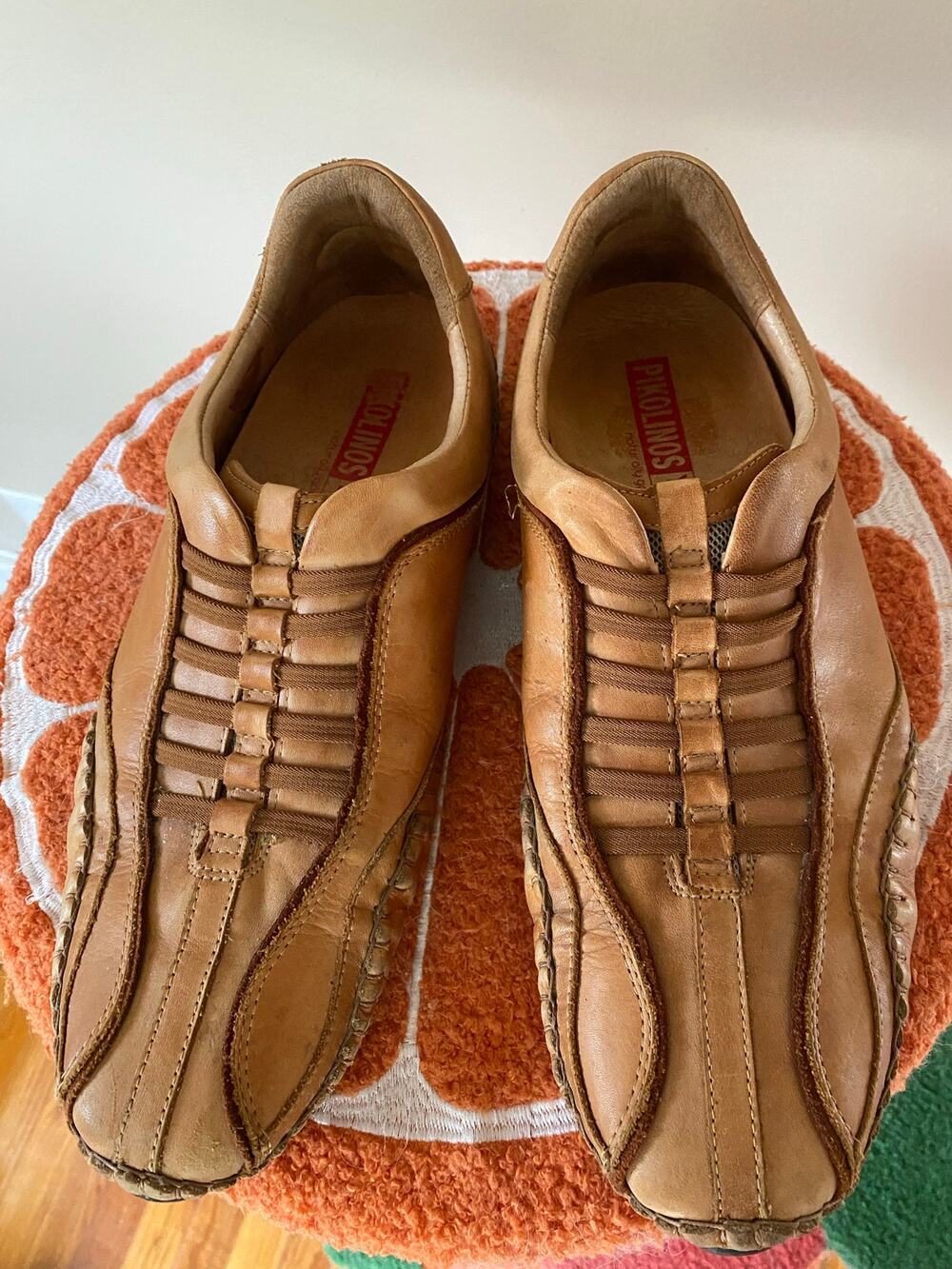 Pikolinos Fuencarral Tan Leather Slip On Driving Loafers Mens Size 45/ 11.5